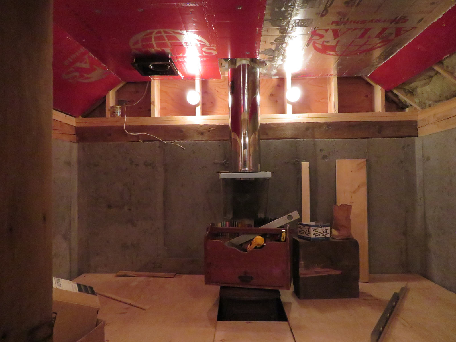 sauna interior construction
