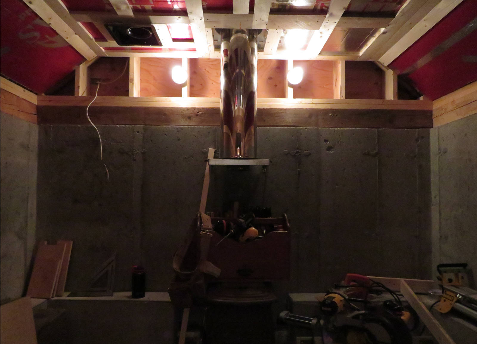 sauna interior construction