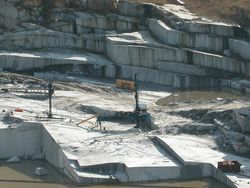 Pnoto of the Stanstead Quebec granite quarry