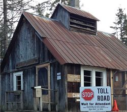 Photo of the toll booth on Burke Mtn, Vermont