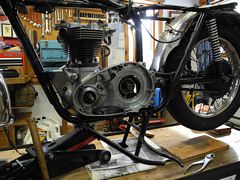 Triumph engine and frame