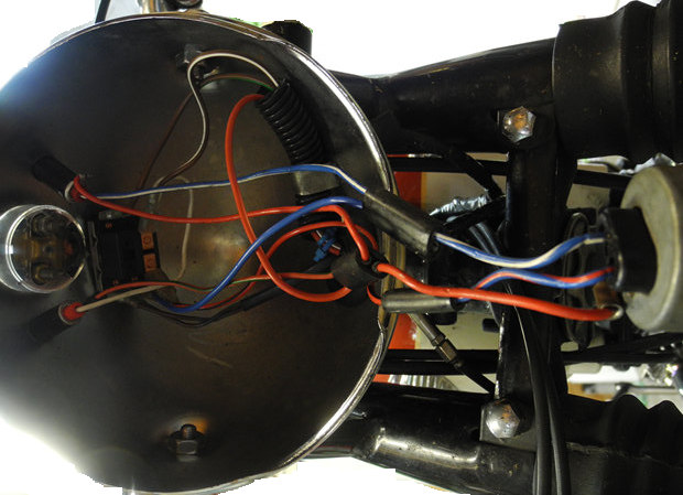 Photo of Triumph headlight shell wiring